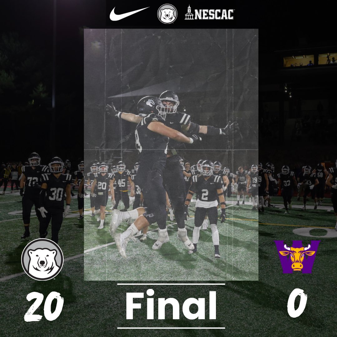 BowdoinFB's tweet image. W. 

Your UBears beat Williams for the first time since 2007 AND shut out an apponent out for the first time since 1998. You are watching HISTORY IN THE MAKING 🔥🍽️

#TheHunt #d3football #goubears #bowdoincollege #bowdoinfootball #nescac #ShowUBears #BowdoinPolarBears