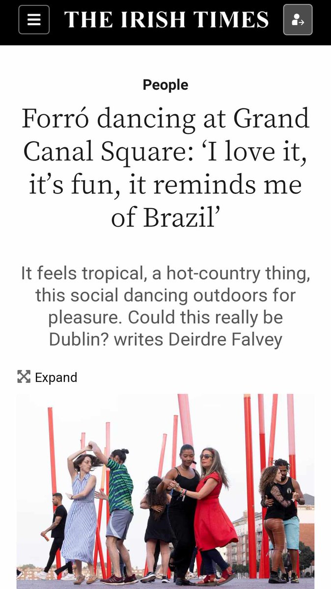 FORRO dancing article by @DeirdreFalveyIT photos by @tom_honanphotos Video by @BryanJOBrien Dancing Forro @IrishTimes irishtimes.com/life-style/peo…