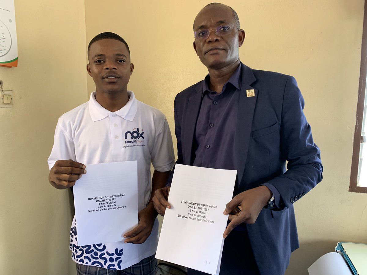 AnagoNoe's tweet photo. Nouveau partenariat signé pour le plus grand Marathon du Bénin 🇧🇯.

Une jolie plateforme, +performante et +écologique 

Je suis très fière de l’effort que fournir l’ONG BE The Best bis à vis de l’environnement.

Le #GreenIT c’est la solution. @greenit https://t.co/wspBPLt9Vd