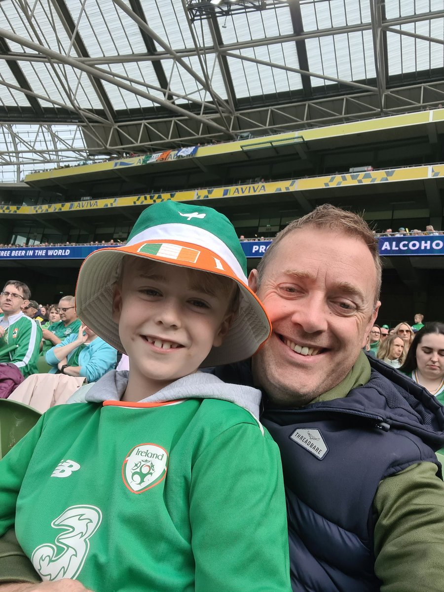 Great to attend the <a href="/FAIreland/">FAIreland</a> match today with the little man