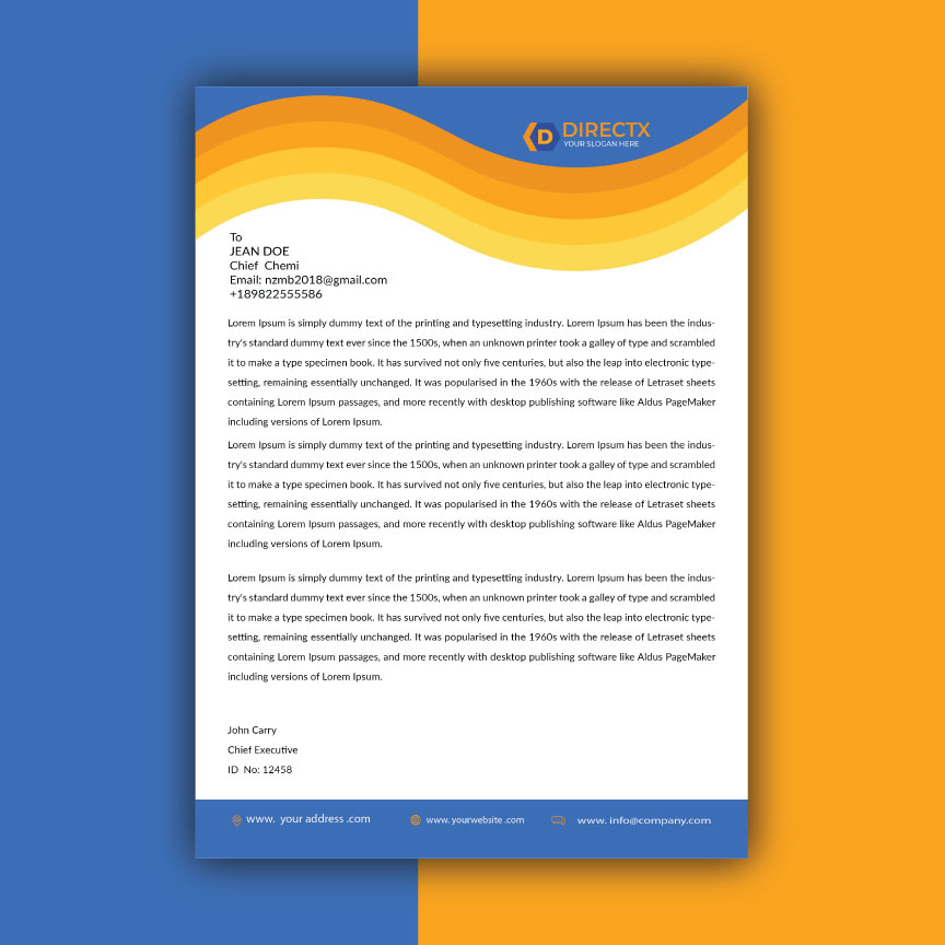 #LetterheadDesign #Branding #ProfessionalStationery
#BusinessStationery #CustomLetterhead #LogoDesign
lnkd.in/dZbkyS9K. lnkd.in/dzeQHbCd.
lnkd.in/dBhej2U2 lnkd.in/gss9NWmk?
lnkd.in/g2H7DHEg 
Email: nzmb2018@gmail.com
WhatsApp: +8801984320058