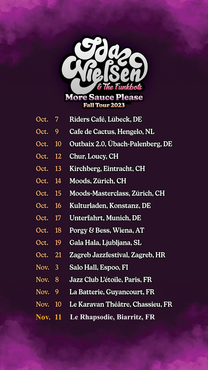idanielsenbass's tweet photo. Fall Tour🤗⬇️ https://t.co/Y7sLI6vQM6