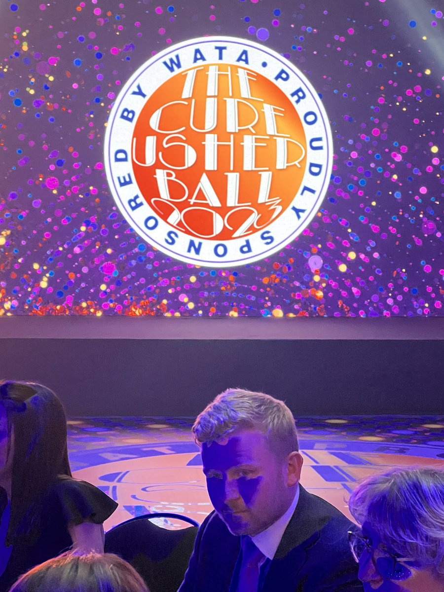 Andyohalloran's tweet photo. Pleasure to be supporting the cure usher ball tonight @thehiltonmanchester #markjordan #charity #cureusher https://t.co/GvJo1uWtWB