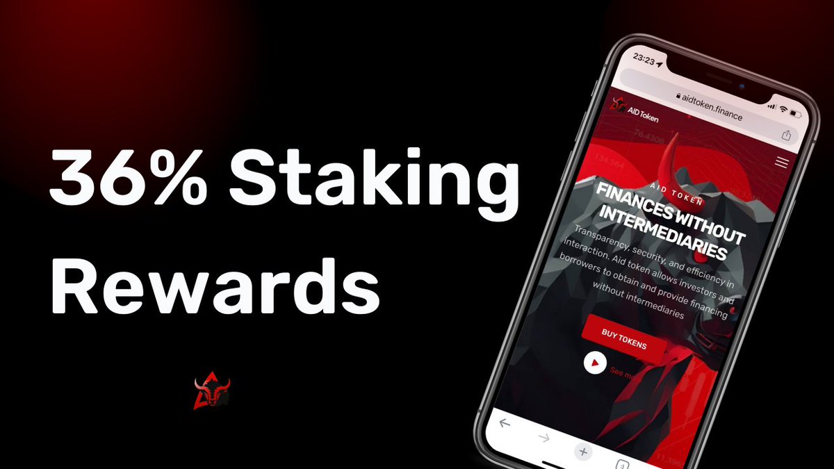 AIDtokenF's tweet photo. Don't miss this unique chance! π
Earn 36% staking rewards with AID 36% of the total supply (36,000,000 AID) for stakers over 2 years.
Join for long-term benefits.
π https://t.co/Y23cfsgoy9 #Crypto #CryptoNews #cryptocurrency #token #DeFi #altcoins #aidtoken #CryptoInvesting https://t.co/2O3qlcvxOJ