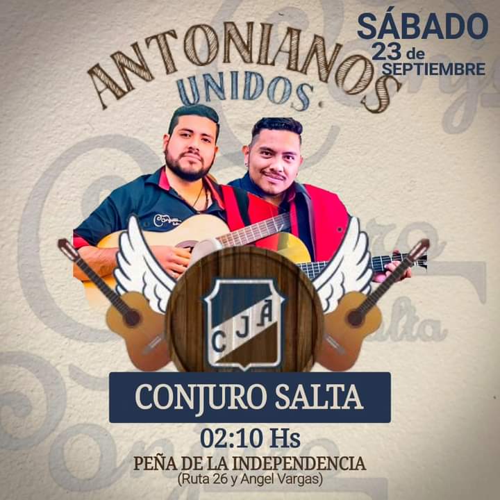 Los esperamos está noche @ConjuroSalta #ConjuroSalta vamos los santos...💙🤎🤍