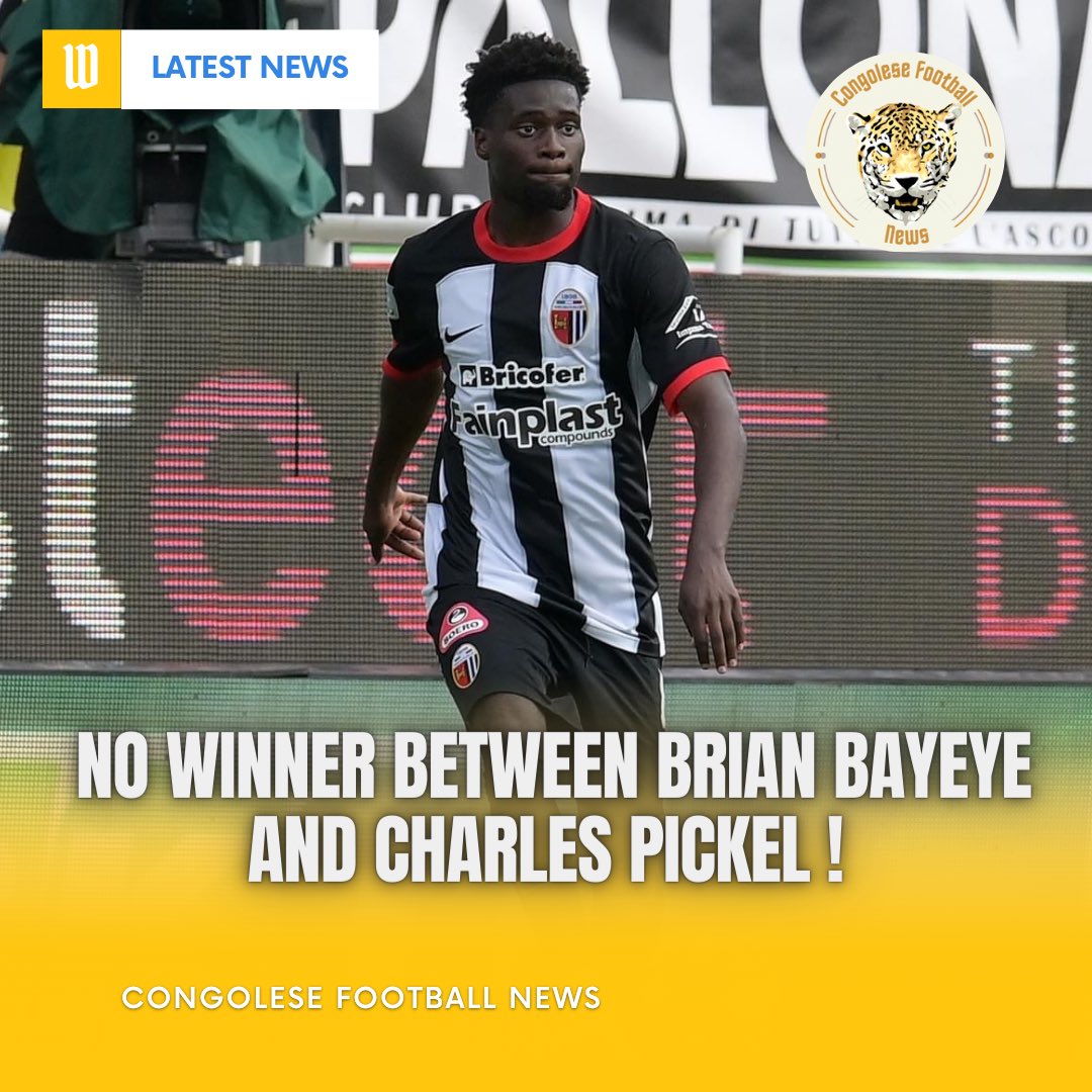 CongoleseFNews's tweet image. Pas de vainqueur entre Charles Pickel et Brian Bayeye ! 

Cremonese (D2 🇮🇹) a fait match nul (2-2) face Bryan Bayeye et Ascoli en championnat. 

Côté Ascoli, le latéral droit d’origine congolaise était titulaire. Tandis que Charles Pickel est entré à la 70e minute.

#RDC #CREASC