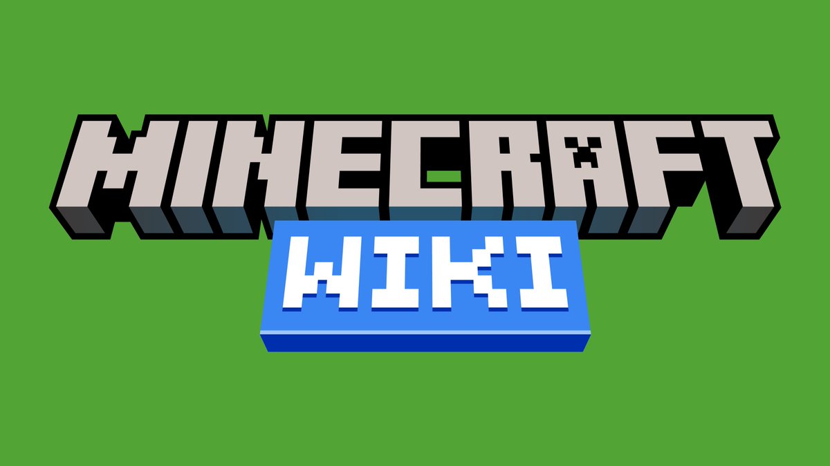 Since the Minecraft Wiki is going through a redesign, I thought I would update their logo to look more like the new Minecraft logo style!