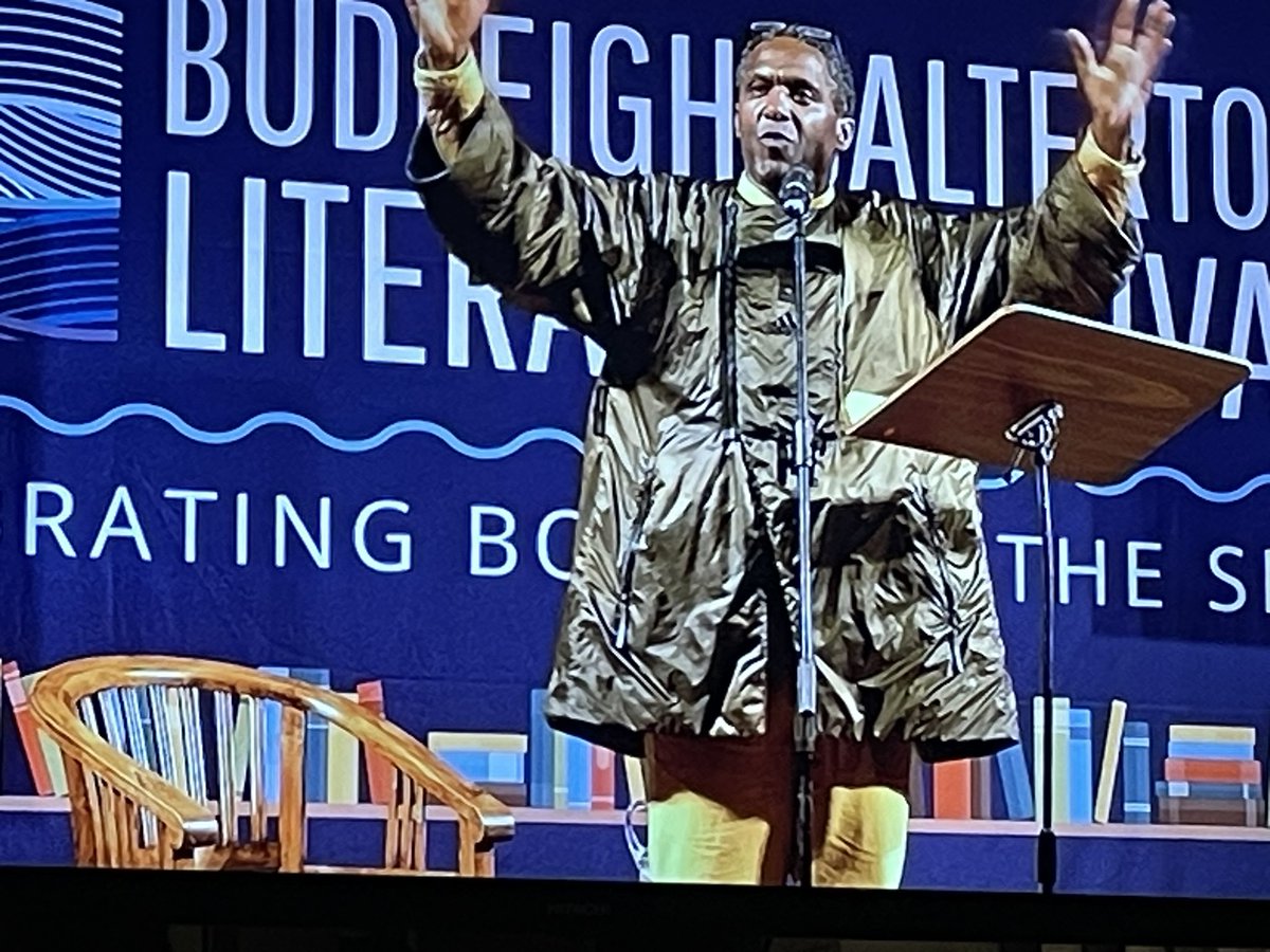 Lemn Sissay tonight in Budleigh Salterton. Brilliant!