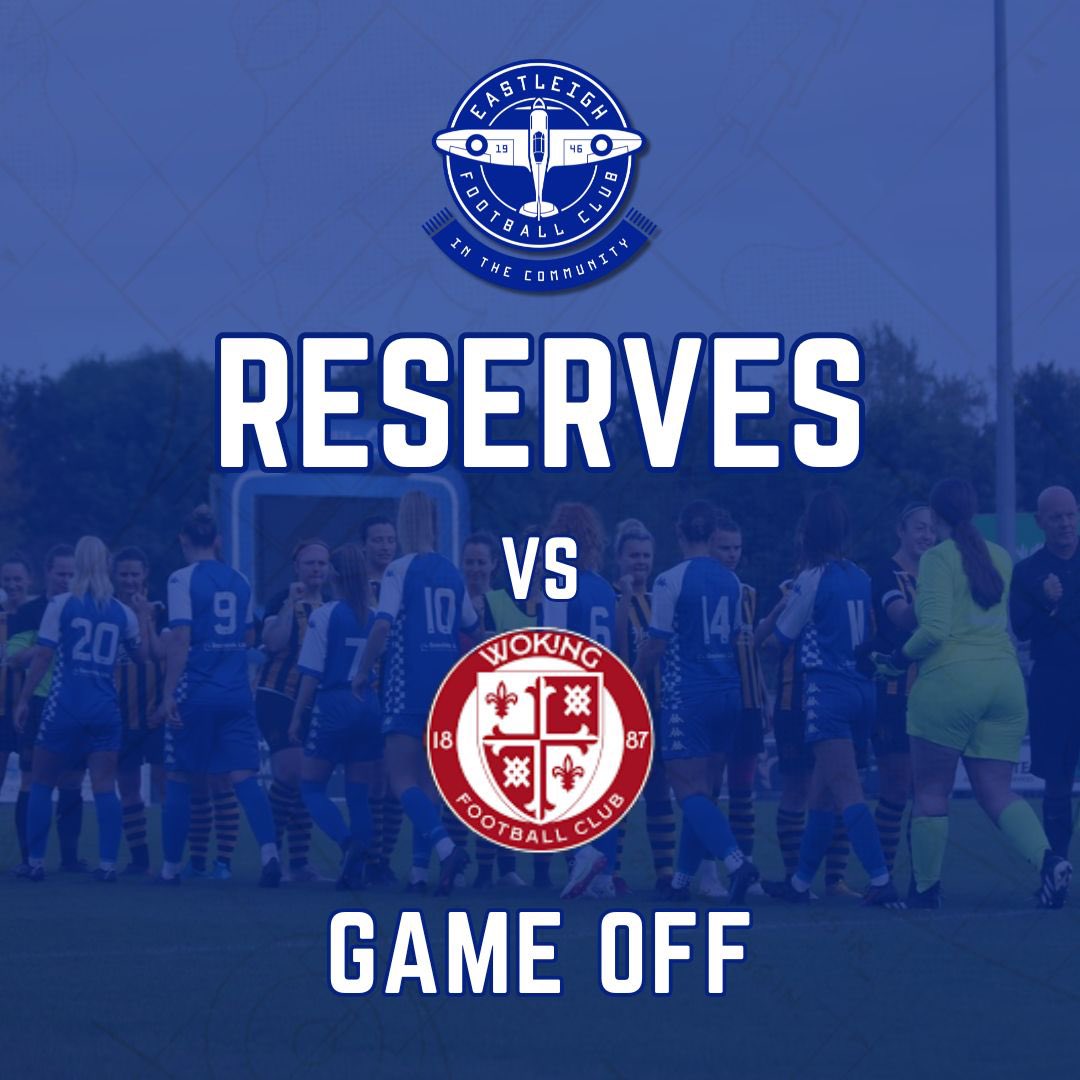 𝓝𝓮𝔁𝓽 𝓯𝓲𝔁𝓽𝓾𝓻𝓮: 

The Ladies first team will face Woodley United Away tomorrow at 2pm. 

&amp;

The reserves fixture has been called off. 

#TogetherWeRise