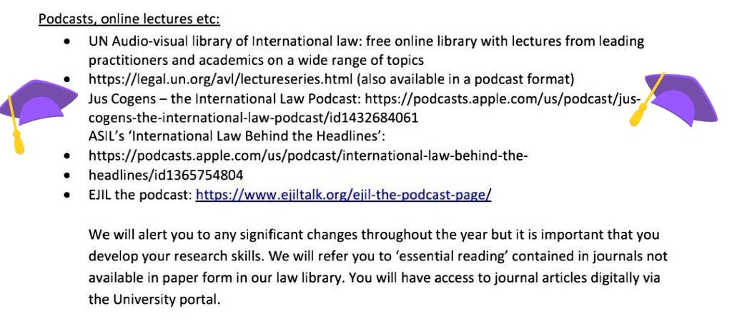 Jus Cogens - The International Law Podcast (@jclawpodcast) on Twitter photo When ex-juscogener <a href="/haniya_hasan/">Haniya Hasan</a> is forced to listen to us again as homework in grad school. <a href="/BristolUniLaw/">Bristol Law School</a> When ex-juscogener <a href="/haniya_hasan/">Haniya Hasan</a> is forced to listen to us again as homework in grad school. <a href="/BristolUniLaw/">Bristol Law School</a>