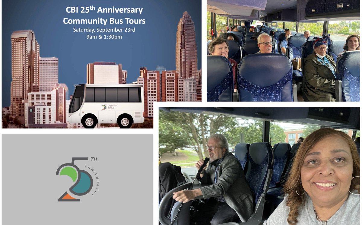 That's a wrap on another round of Bus Tours, bringing Charlotte's history to life!  Thanks to all who attended on this rainy Saturday!  #CBICharlotte #CommunityBuildingIsAVerb