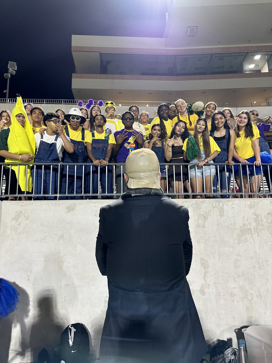 theramrowdies's tweet image. Had a blast last night with the Ram Rowdies! UMM I mean, the MINIONS! We might’ve not stole the win, but we sure did steal the moon! 🌕 #rpnd #studentsection #mchs