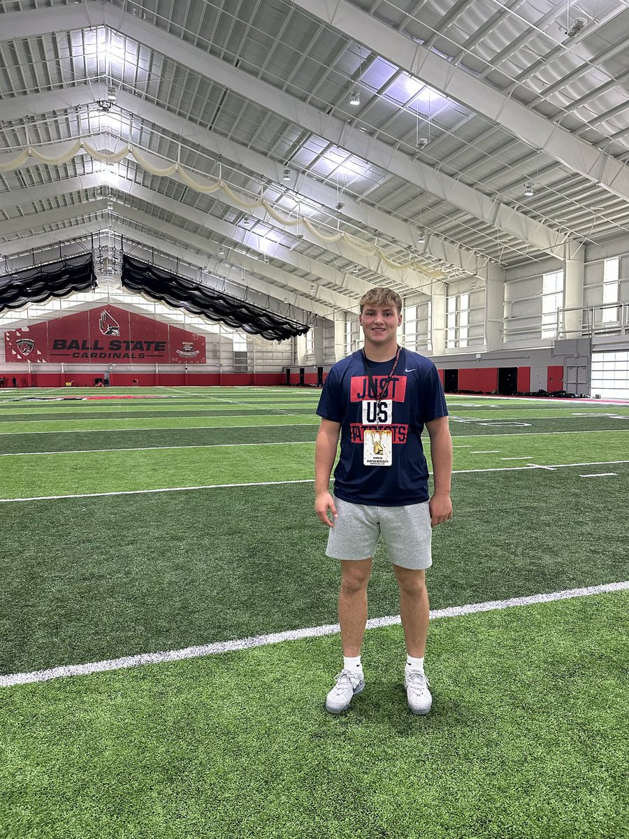 HunterM3232's tweet photo. Great game day visit today! Thank you @BallStateFB @BSUCoachNeu @jmhecklinski @Coach_TsTock @CoachAI https://t.co/zM01Hy5AtS
