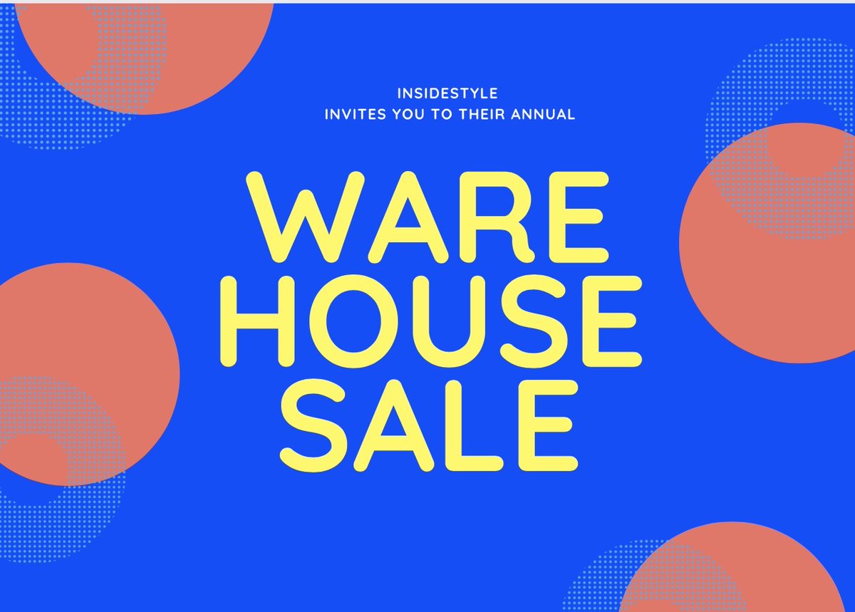 Our warehouse sale is on, after a few years of not being able to have it, Oct 7th 9am <a href="/insidestylehome/">InsideStyle</a> 1119 S. Main. 89104