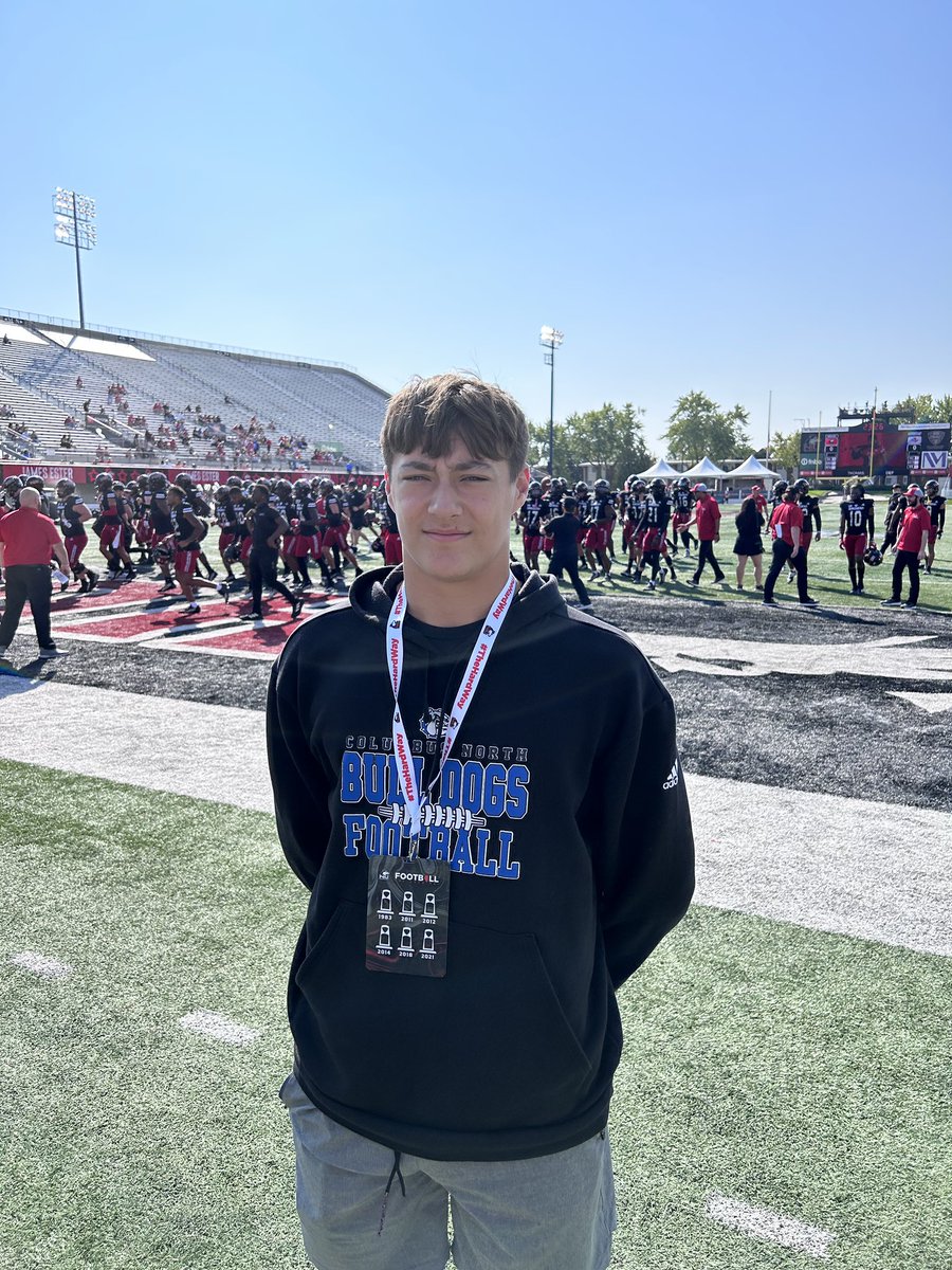 garrettlong87's tweet photo. Had a great time at NIU🔴🔴⚫️⚫️@CoachAWang @NIU_Football https://t.co/f4jkmI059J