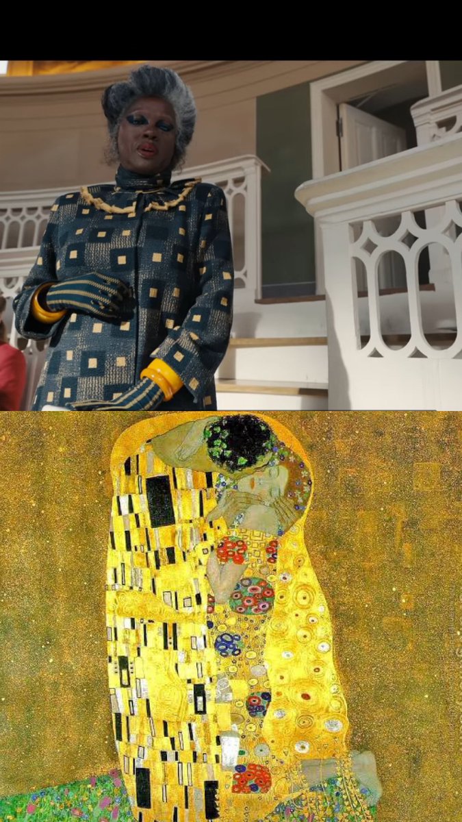 FridaMania's tweet image. Костюмы Виолы Дэвис в приквеле Hunger Games очень уж напоминают картины Климта и Ротко. Интересно: оммаж или совпадение?

#HungerGames