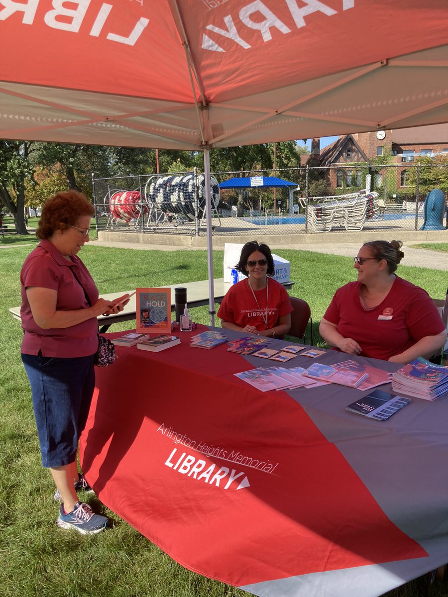 ahml's tweet photo. Our BBQ Party is officially underway! ๐ Join us at Recreation Park from now through 6 pm to try food, listen to music, watch the Jesse White Tumblers (performance begins at 4:30 pm) & more. Plus learn all about #OneBookOneVillage and get giveaways, available while supplies last https://t.co/Rx5d2B97ww