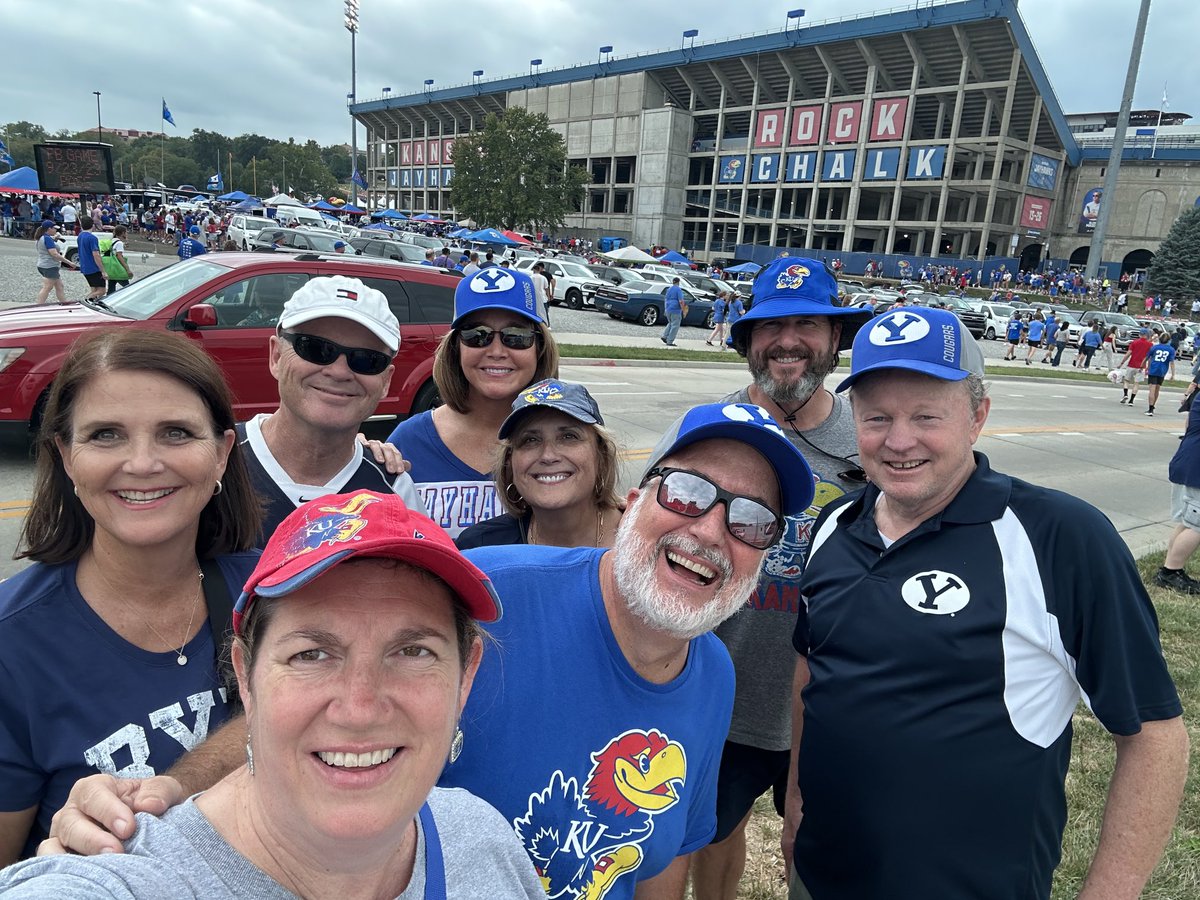 #kufanpix.   Crazy day at the KU game.