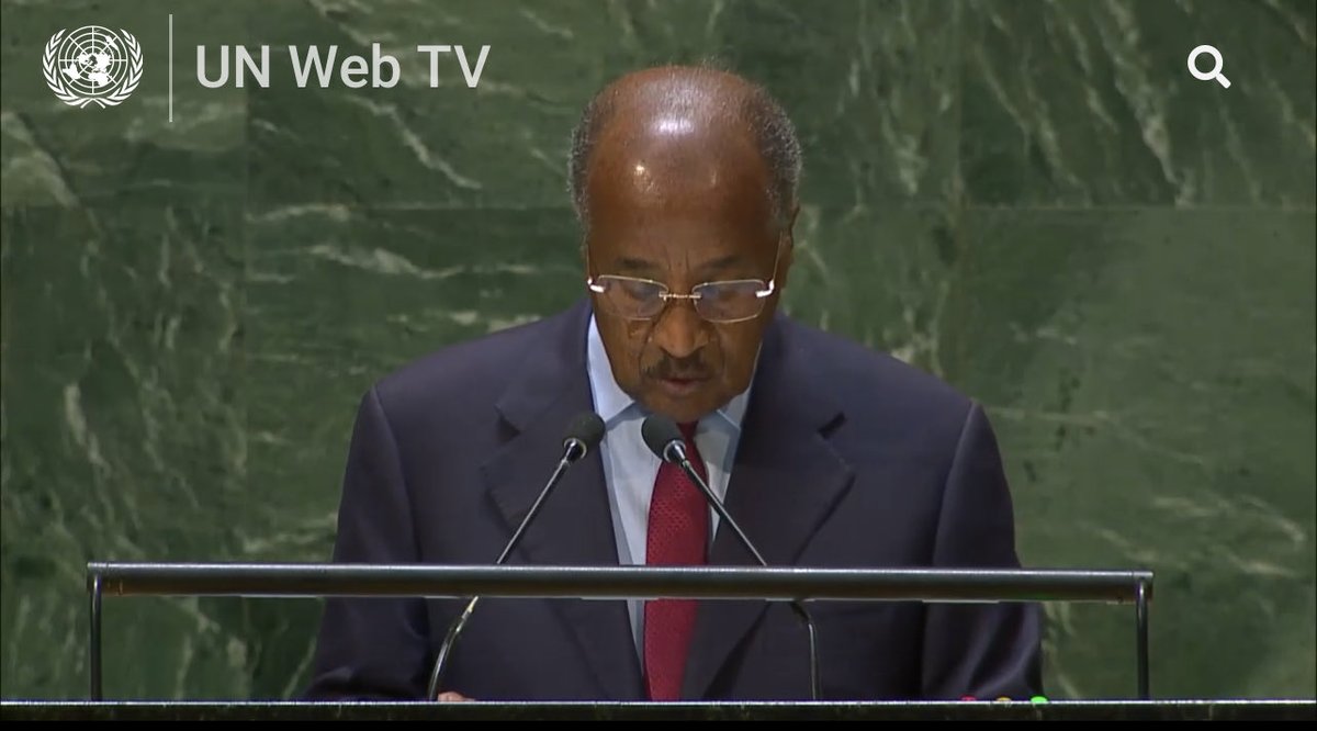 hadnetkeleta's tweet photo. #Eritrea

Minister Osman Saleh addressing the #UNGA 

https://t.co/w15dgpEj9B https://t.co/ypT2hetZXO
