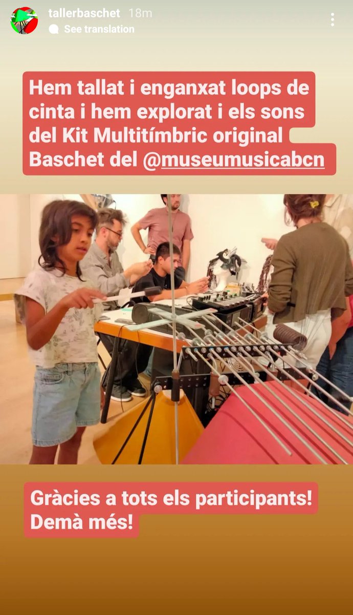 tallerbaschet's tweet photo. Avui al @museumusicabcn https://t.co/nAFLH1fdBN