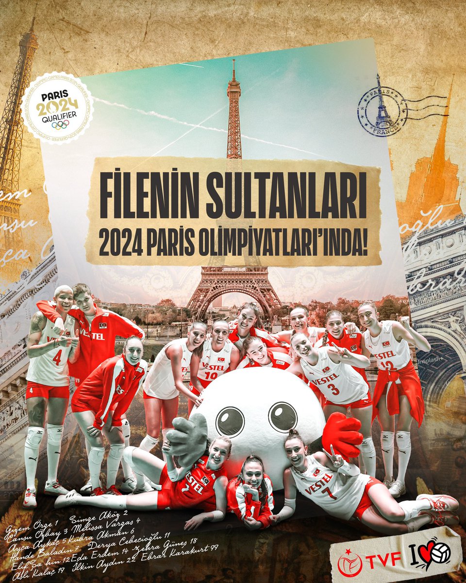 2024 Paris Olimpiyatları'na katılmaya hak kazanarak bizleri gururlandıran A Milli Kadın Voleybol Takımımızı kutluyor, Paris Olimpiyatları’nda başarılar diliyoruz. #FileninSultanları #SosyalGüvenlikDenetmenleri