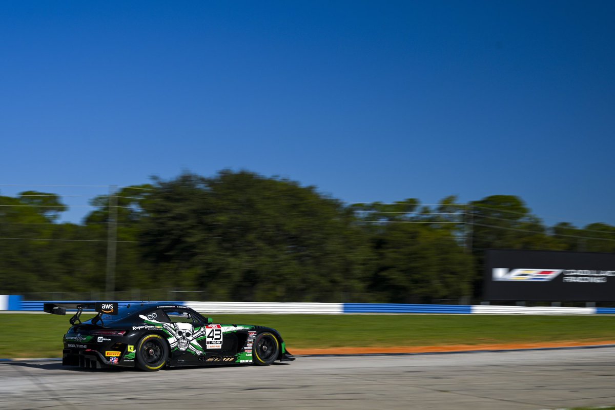 Tough #GTWorldChAm Race 1 at #GTSebring. Contact on the first lap had us on the back foot for most of the race. P7 at the 🏁