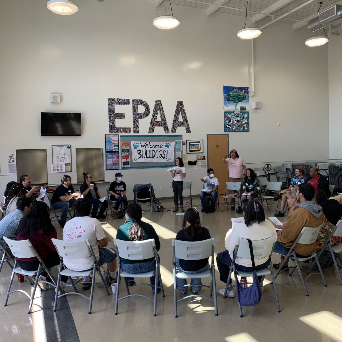 TenantsTogether's tweet photo. Victoria, our Community Leadership Director at #TenantsTogether, leads a workshop about tenant counseling and how it can support tenant associations. #BATA2023 @bayareatenants https://t.co/a6jpd6Loc2
