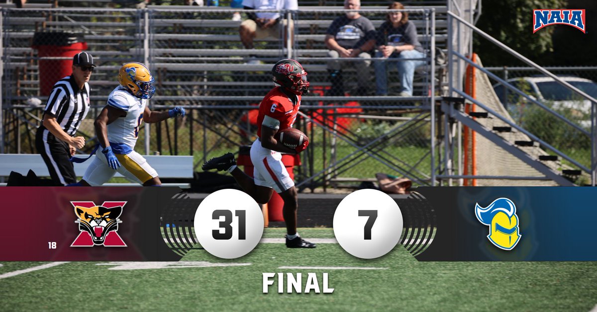 COUGARS WIN!!! Stuart Ross threw for 2️⃣3️⃣2️⃣ yds w/ 3️⃣ TD's, Justin Pringle had 1️⃣3️⃣9️⃣ yds &amp; 2️⃣ TD's, Terry Elias had 1️⃣0️⃣ tkls, Justin Yeazel had 2.5 sacks &amp; Ron Carroll had an INT in a 31-7 victory for No. 18 <a href="/SXUFootball/">SXU Football</a>! #GoCougs🐾🏈 #WeAreSXU