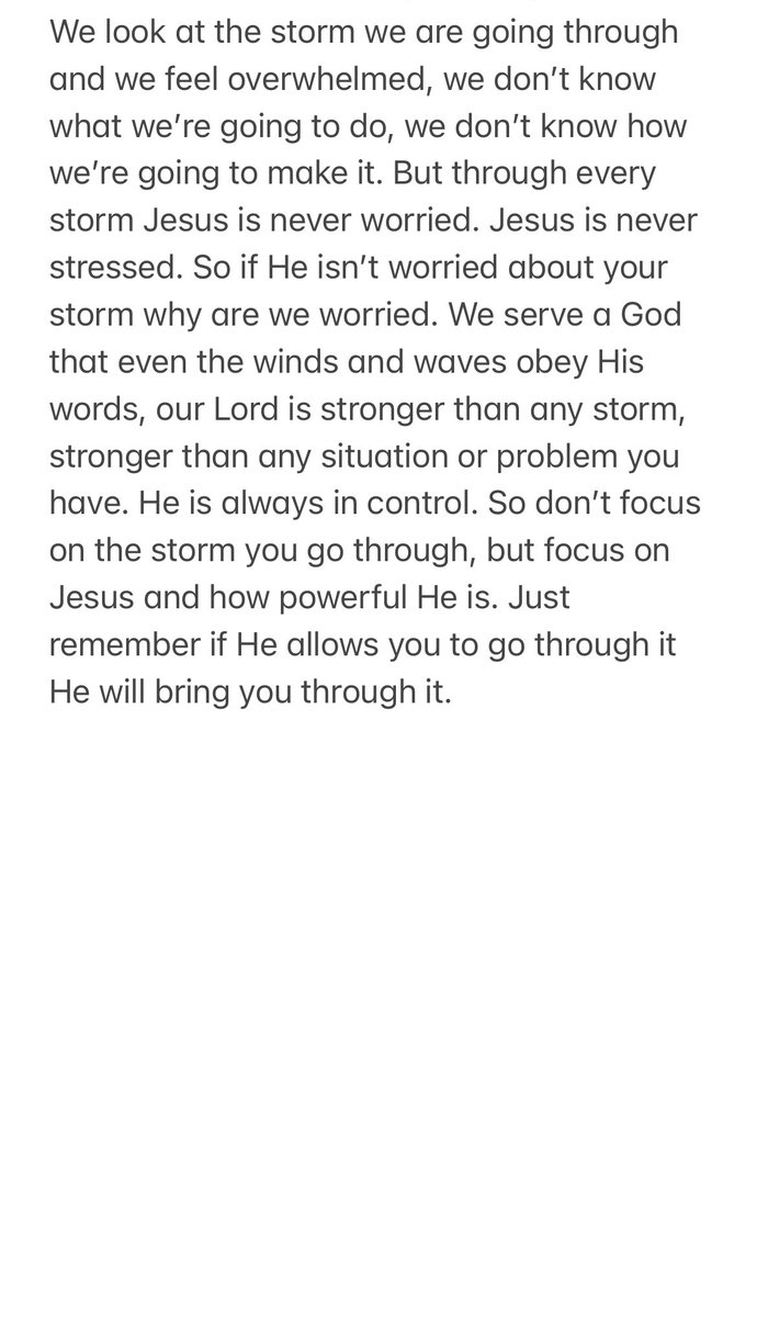 Don’t Focus On the Storm Focus On Jesus