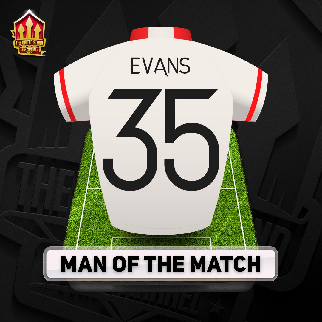 UnitedStandMUFC's tweet photo. ⚽️ Unlucky to not have a goal
🪄 Set up Bruno's strike in style
🛡️ Helped keep a clean sheet

Jonny Evanbauer is today's Man of the Match! #mufc https://t.co/7VysBQyGXJ