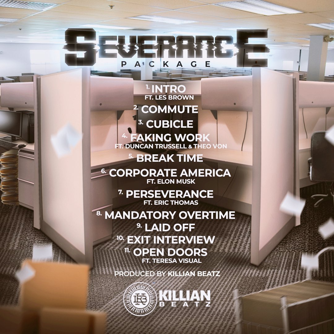 Dropped one year ago today🔥💯🙏 “Severance Package” out now on all platforms | Produced by Killian Beatz | Stream Here: songwhip.com/killianbeatz/s… #KillianBeatz #InstrumentalAlbum