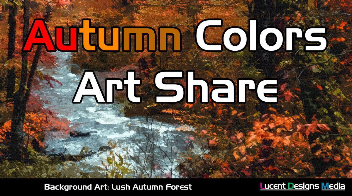 It's the first day of Autumn, so #artshare time!

❤️ Share your fall-colored works with reds, oranges, and browns!
🤝 I will share your responses!
📢 Retweet this thread to increase reach!
🔗 Tag your mutuals! 
🍂 Have fun!

#Artist #Art #AutumnEquinox #LucentDesignsMedia