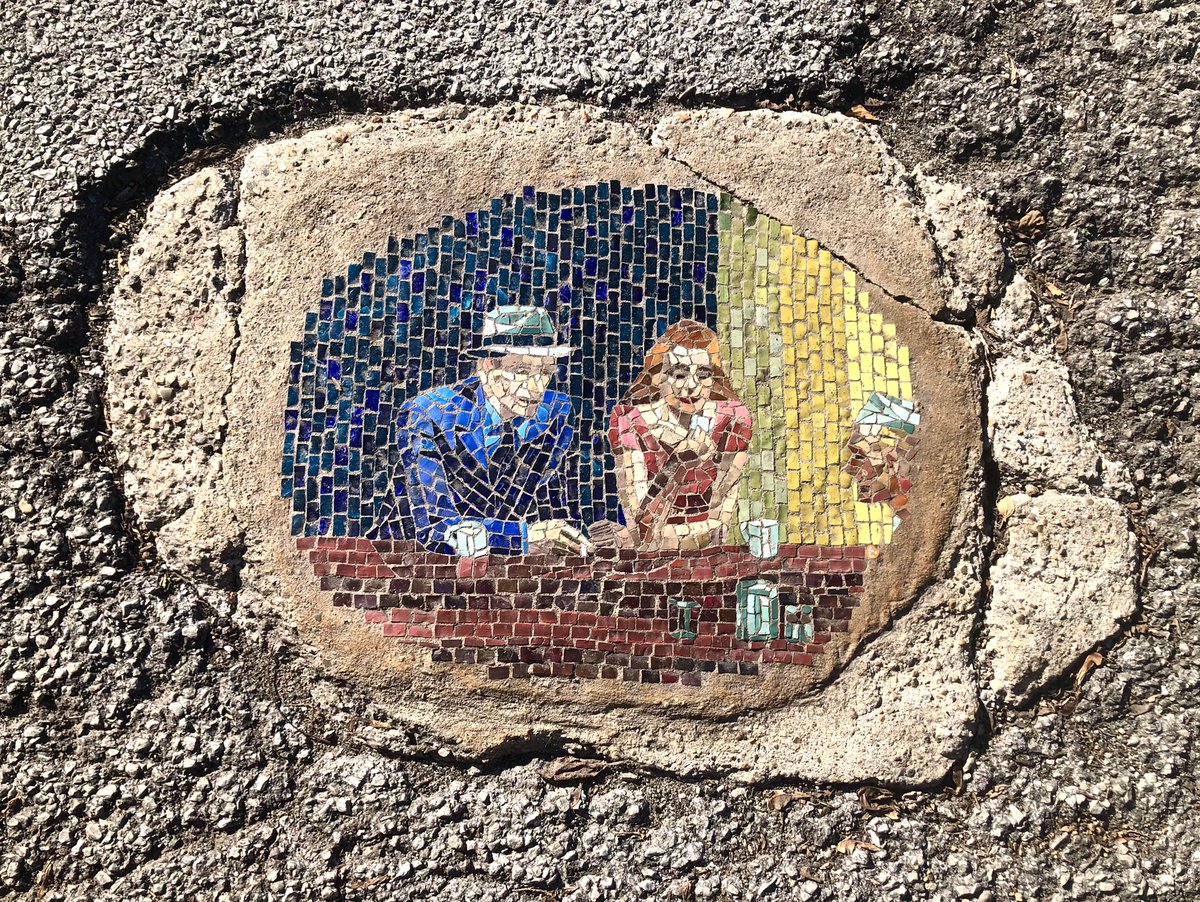 meaghan_garvey's tweet photo. on a street i've walked 500 times, i looked down &amp; saw this pothole. https://t.co/8swce24HTq