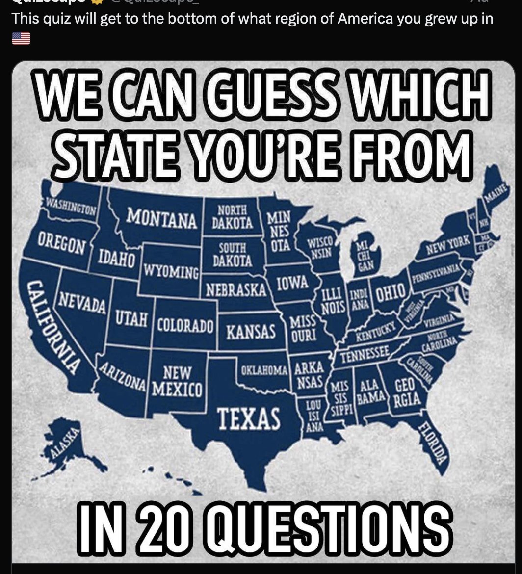 anthops_brain's tweet photo. First question: What state are you from? https://t.co/fVMHBOrKs1
