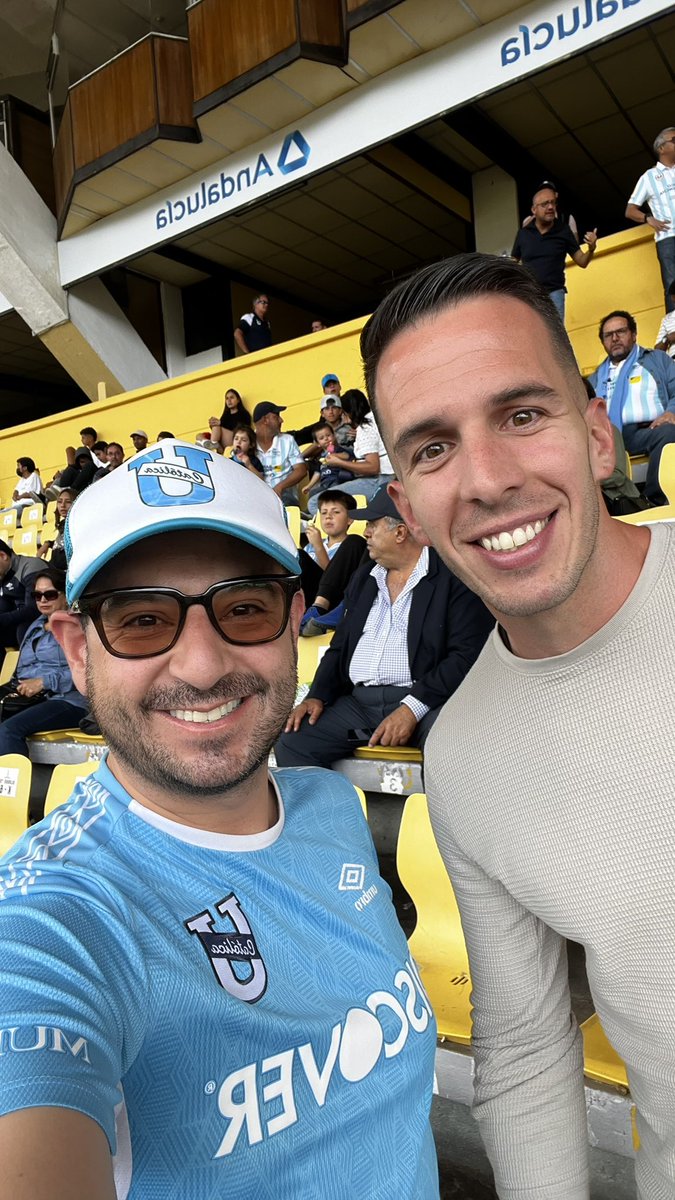 Con <a href="/FedeAndrada/">Federico Andrada</a> delantero de la <a href="/UCatolicaEC/">U. Católica Ecuador</a> ex jugador del #MásGrande <a href="/RiverPlate/">River Plate</a>