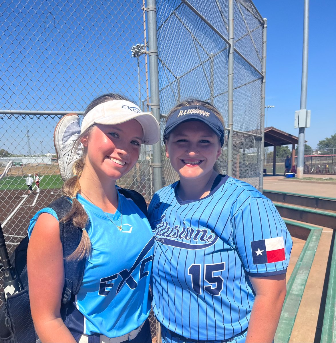 Addison Brown (@addi_brown2025) on Twitter photo Got to see my friend while out at the MSU Exposure tournament today! Out repping <a href="/KCSB_Chargers/">Chargers Softball</a>!!!
<a href="/KISDAthletics/">Keller ISD Athletics</a> <a href="/kyliegrasty/">Kylie Grasty</a> <a href="/TopPreps/">SPORTS NEWS, VIDEOS, GRAPHICS, EXPOSURE & MORE</a> <a href="/ExtraInningSB/">EXTRA INNING SOFTBALL</a> <a href="/LegacyLegendsS1/">Legacy & Legends Softball</a> <a href="/MSUTexasSB/">Midwestern State Softball</a> Got to see my friend while out at the MSU Exposure tournament today! Out repping <a href="/KCSB_Chargers/">Chargers Softball</a>!!!
<a href="/KISDAthletics/">Keller ISD Athletics</a> <a href="/kyliegrasty/">Kylie Grasty</a> <a href="/TopPreps/">SPORTS NEWS, VIDEOS, GRAPHICS, EXPOSURE & MORE</a> <a href="/ExtraInningSB/">EXTRA INNING SOFTBALL</a> <a href="/LegacyLegendsS1/">Legacy & Legends Softball</a> <a href="/MSUTexasSB/">Midwestern State Softball</a>