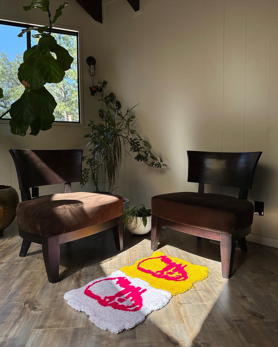 famineusa's tweet photo. “acid tab” blotter sheet rug. purchase whichever tabs and put them together as u please. made in california. avail sep. 30th 6pm PST https://t.co/F2gmDNFEqZ