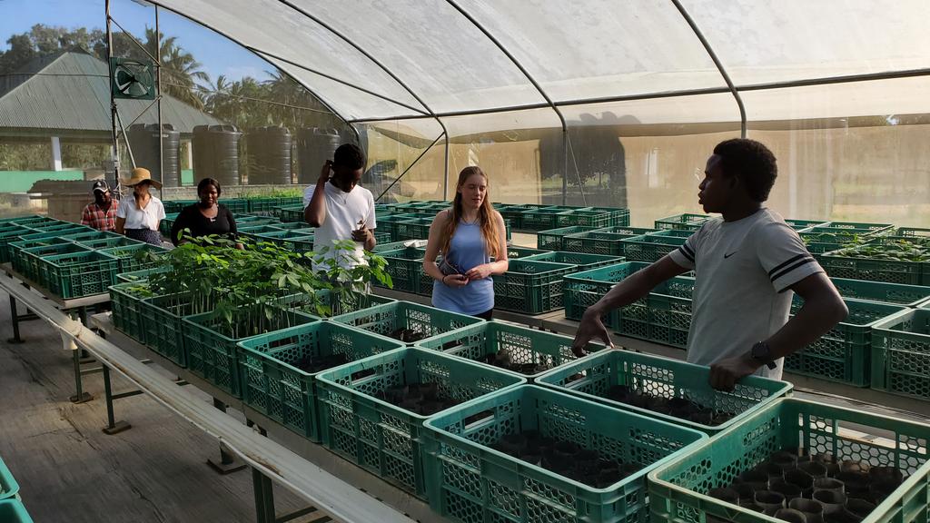 We visited one of only three seed banks in Tanzania. Last year SANA planted 90,000 trees along the corridor where animals migrate. #istafricalearns