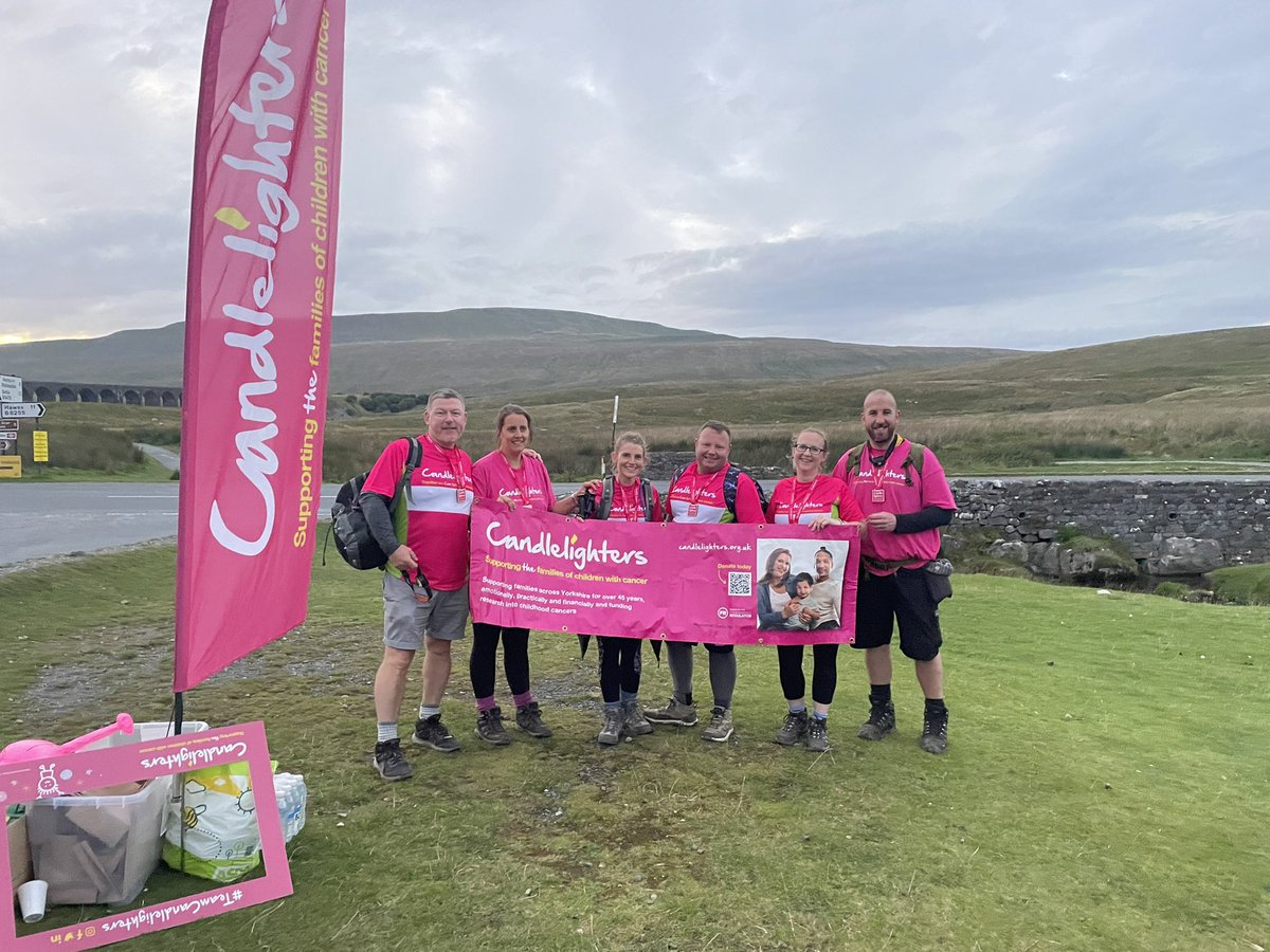 A tough day guiding the walkers for the Candlelighters children’s charity on the Yorkshire 3 Peaks - Well done to all of them @TeamWalking @CandlelightersT #Yorkshirethreepeaks