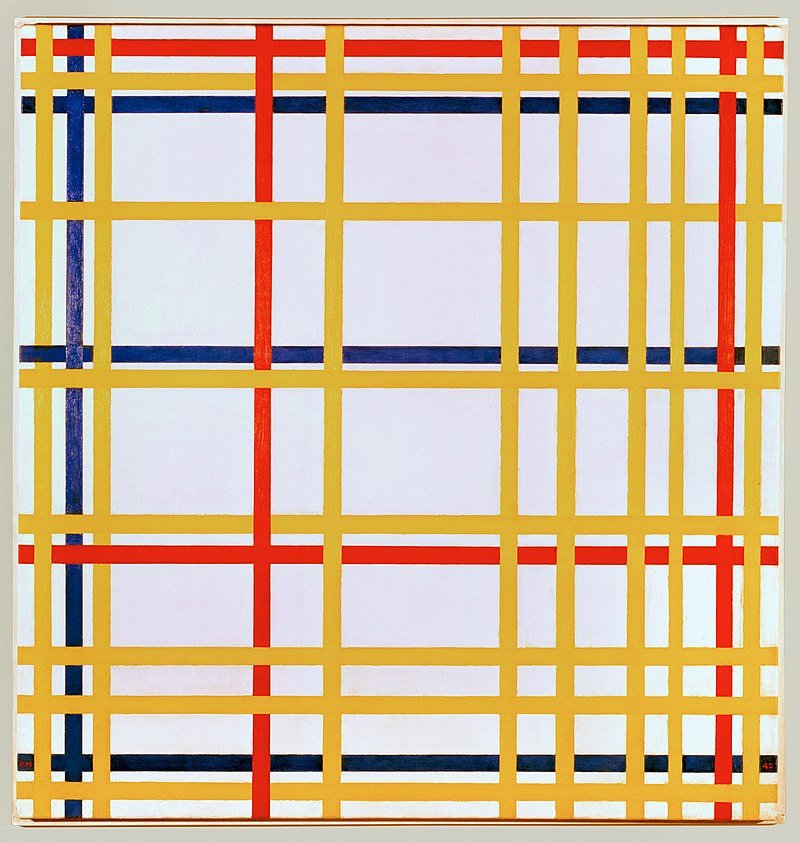 MGregoryWriter's tweet photo. #GeesBend quilter
Missouri Pettway, "Blocks and strips work-clothes quilt" 1942, (Left)
"New York City" Piet Mondrian, 1942. (Right) on display in the Musée National d'Art Moderne at the Centre Pompidou in Paris https://t.co/65Ne0SzMoH
