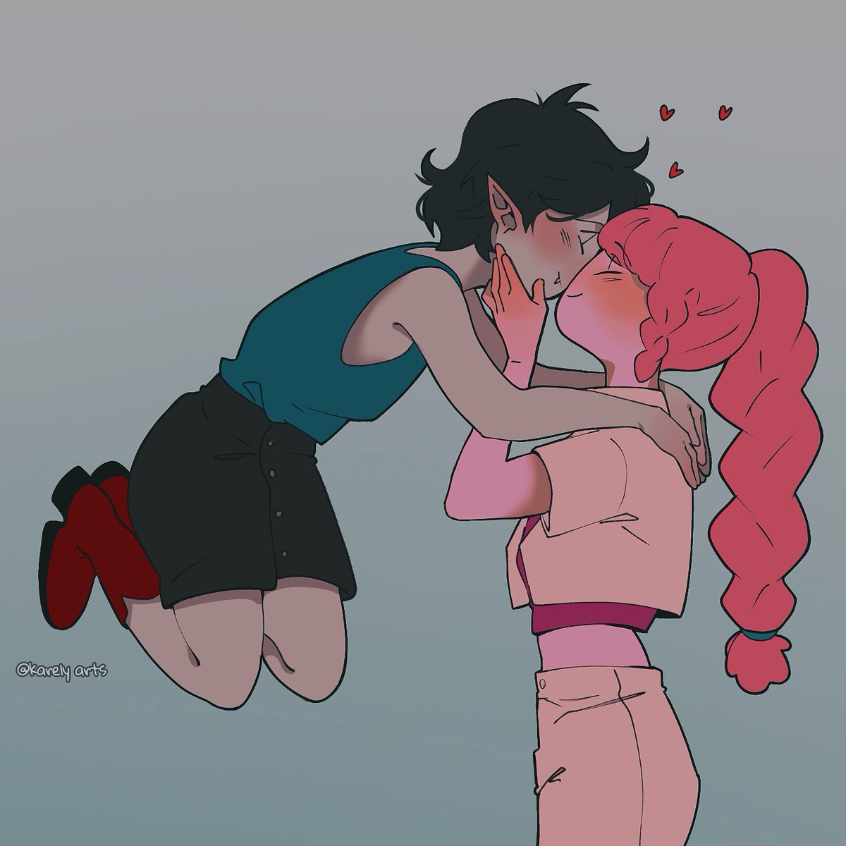 Kiss 🩷 #bubbline #fionaandcake #adventuretime