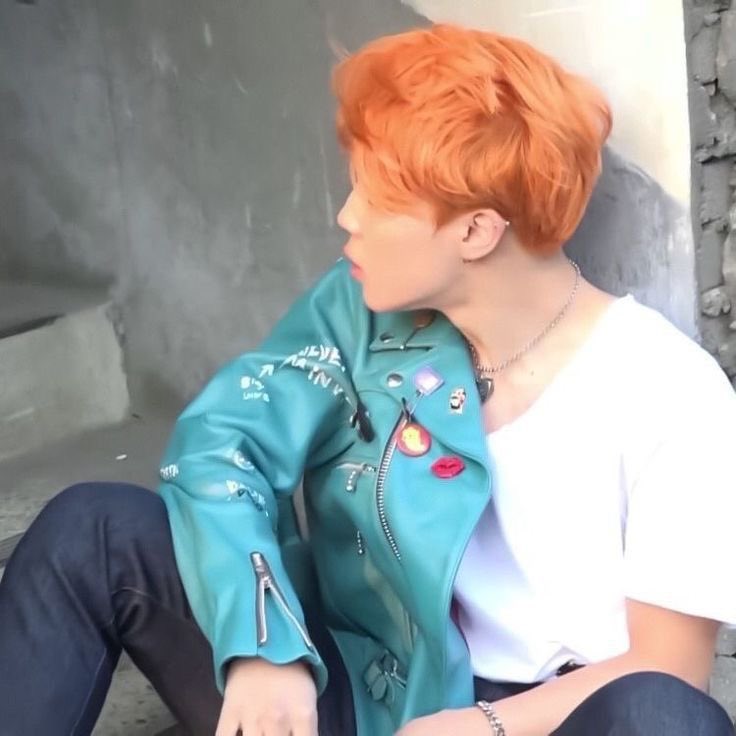 orange hair jimin was such a serve