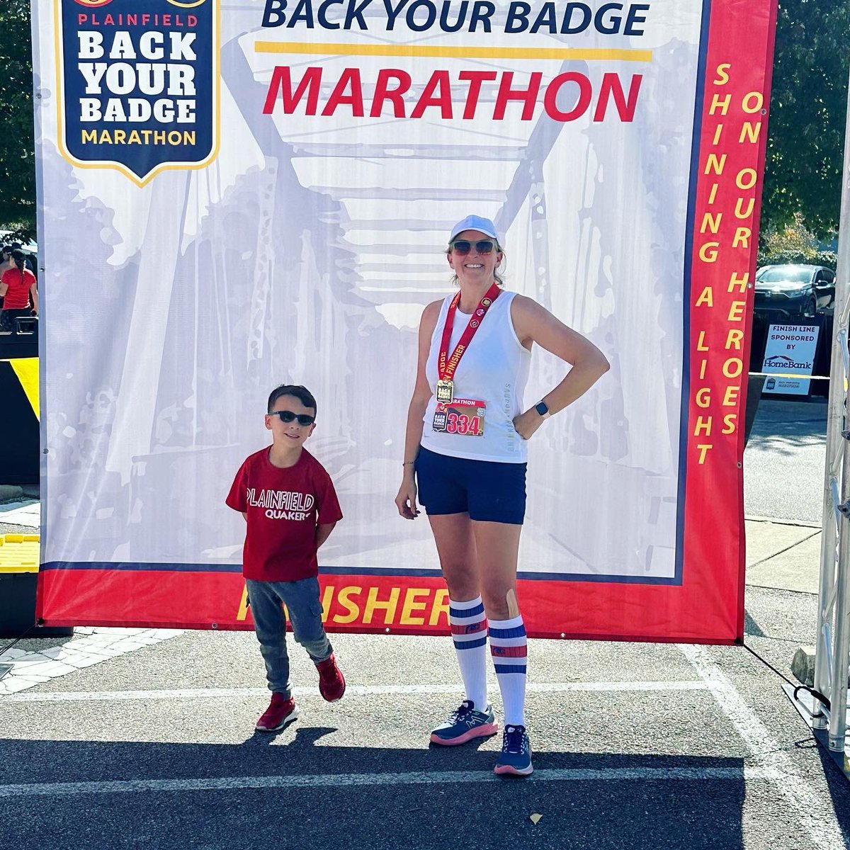 MrsSchwanekamp's tweet photo. We can do super hard things when others believe in us AND we believe in ourselves! Thank you to @TownPlainfield @PlainfieldPD @PlainfieldFire1 &amp; all other support people who cheered us on &amp; made sure we were safe! I ❤️this community so much! First marathon-🏃🏻‍♀️4:36 @BYBMarathon https://t.co/MTa6OVk2Hd