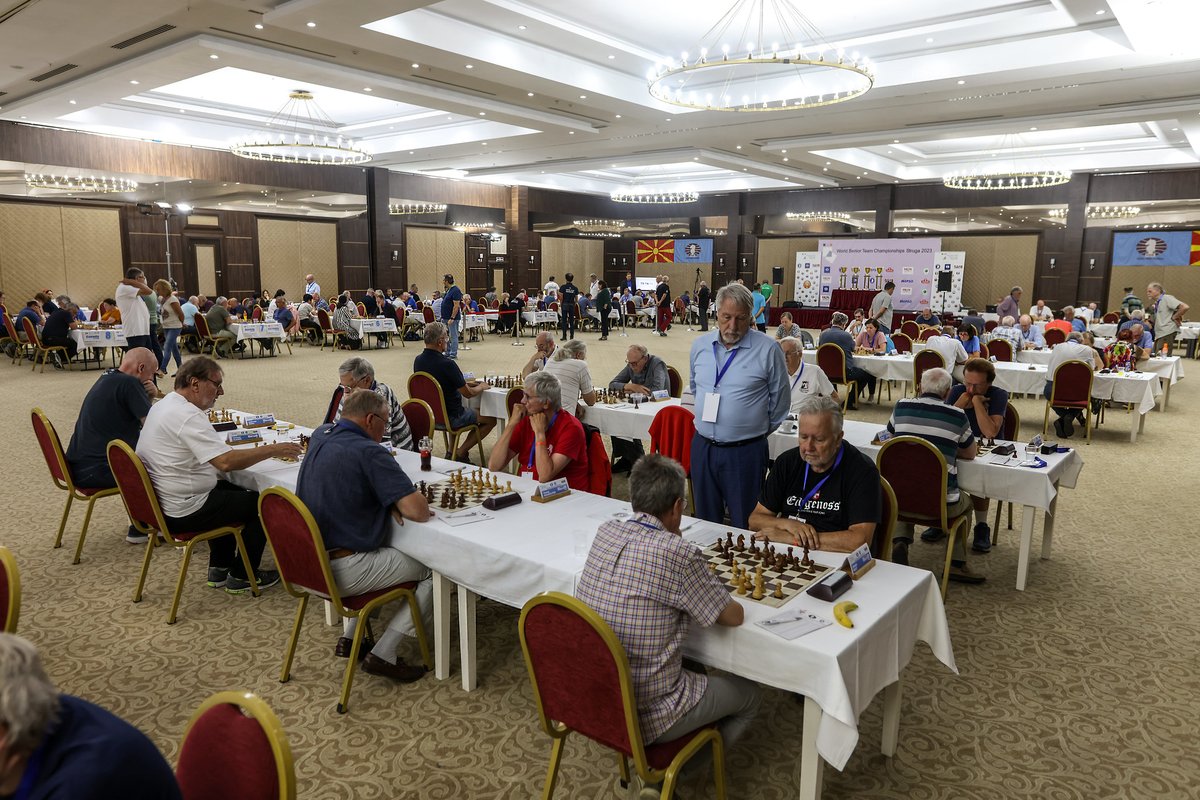 The World Senior Team Championships kicked off in Struga