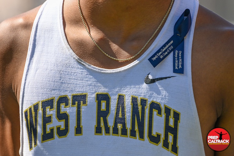 PrepCalTrack's tweet photo. PHOTOS: Emotional day as Foothill League cross country runners paid respect to recently slain Deputy Sheriff Ryan "Clink" Clinkunbroomer, @WestRanchASB Class of 2010. West Ranch's boys placed 3 runners in the top 7 to upset @CIFSS Division 2 #6-ranked Hart. 🙏🏻📸: @dylanstw__ https://t.co/HCsEjM2S2h