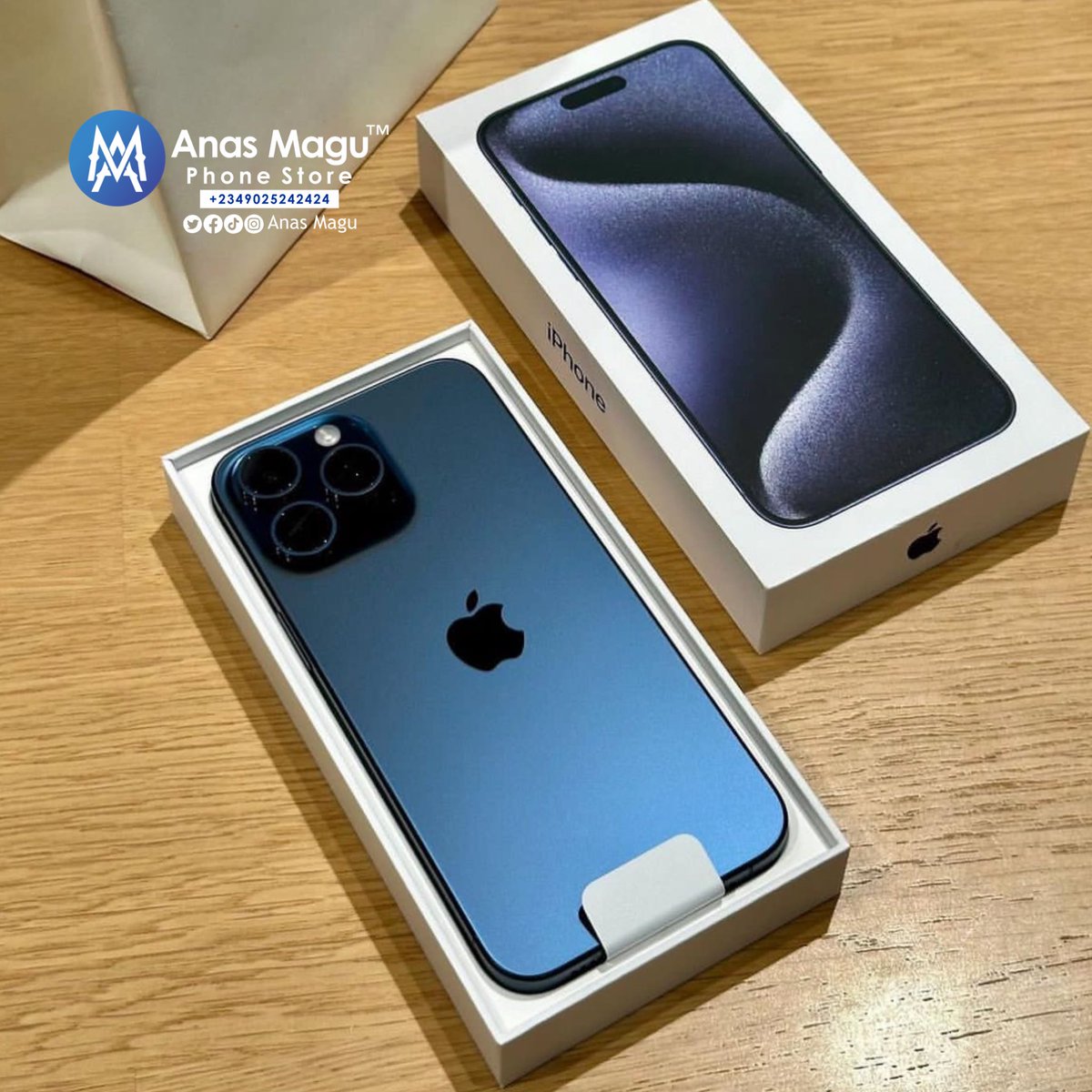engr_maigarii's tweet photo. iPhone 15 Pro Max 256 GB is available #Anasmaguphonestore https://t.co/OdWbPOaD2t