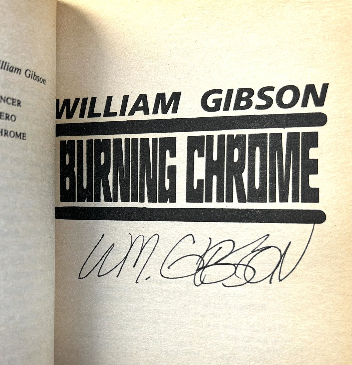 NormalsBooks's tweet image. 3 signed #WilliamGibson #AcePaperbacks in. #BaltimoreBookstore