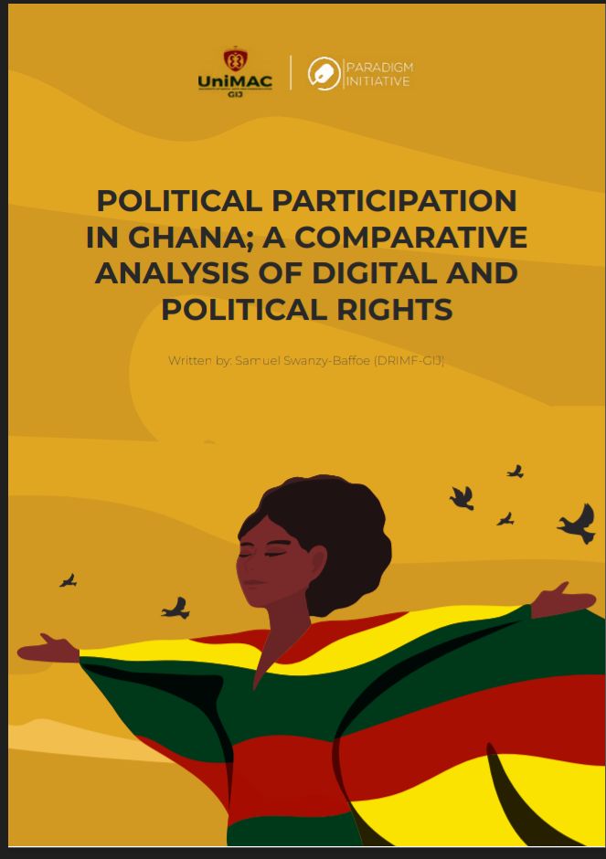 CitizenSwanzy's tweet photo. I am happy to share with the world my first publication on Digital Rights in Ghana. This was part of my fellowship with @ParadigmHQ under their Digital Rights &amp; Inclusion Media Fellowship (DRIMF). 

Please follow the link below to get the full report
https://t.co/OVBGoyv7MP

1/4 https://t.co/eMnbZ8ufev