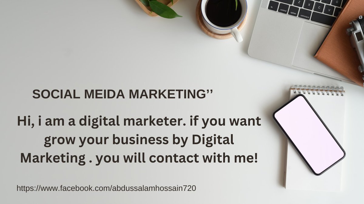 Hi, i am a digital marketer. if you want grow your business by Digital Marketing . you will contact with me!

#DigitalMarketing  #digitalmarketer #digitalspecialist