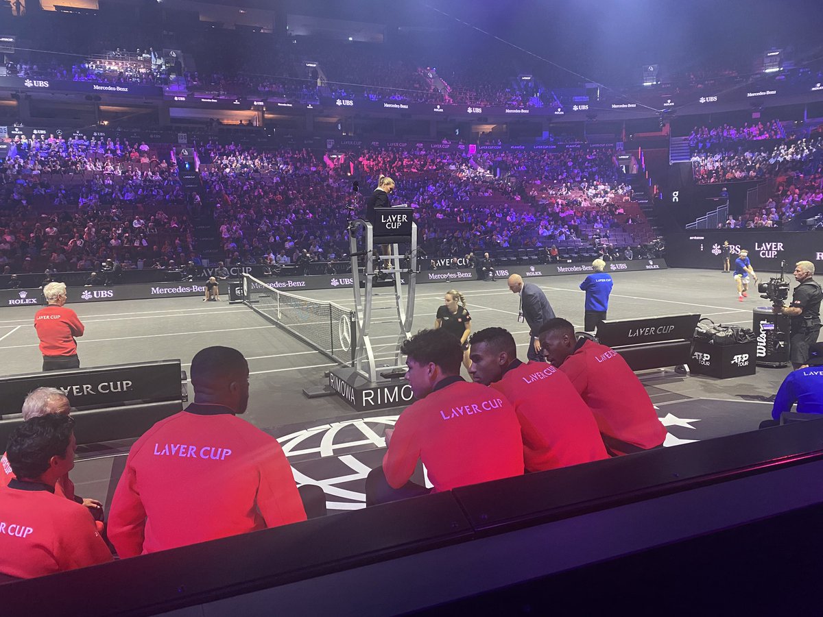 Got gifted these fancy #LaverCup seats and feeling fancy #Grateful